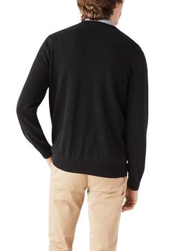 Jersey Lacoste Tricot Negro Para Hombre