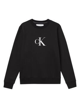 Sudadera Calvin Klein Institutional Negra Hombre