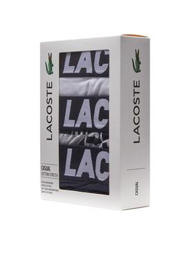 Pack 3 Calzoncillos Lacoste Boxers Blanco Hombre