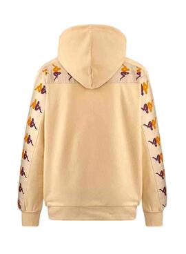 Sudadera Kappa Capucha Amarillo Claro Mujer