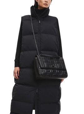 Bolso Calvin Klein Quilt Negro Para Mujer