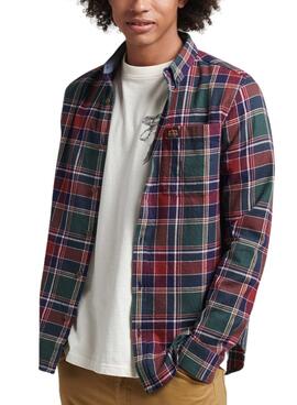 Camisa Superdry Vintage Lumberjack Roja Hombre