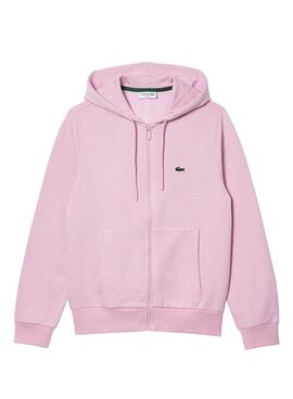 Sudadera Lacoste Classic Fit Rosa Para Hombre