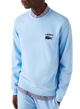 Sudadera Lacoste Classic Fit Azul Para Hombre