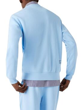 Sudadera Lacoste Classic Fit Azul Para Hombre