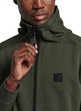 Sudadera Superdry Code Tech Verde Para Hombre