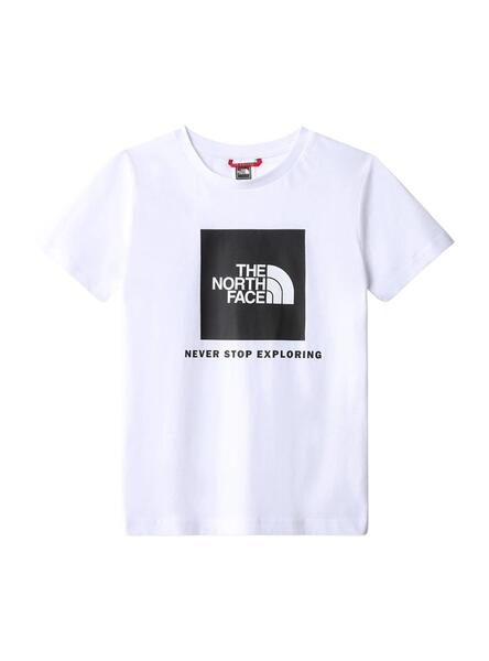 Camiseta The North Face Box Blanca Para Niño