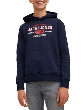 Sudadera Jack And Jones Capucha Marina Para Niño