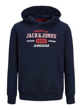 Sudadera Jack And Jones Capucha Marina Para Niño