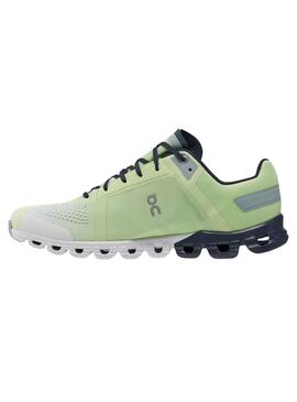 Zapatillas On Running Cloudflow 3 Verde y Blanco