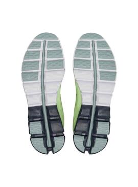 Zapatillas On Running Cloudflow 3 Verde y Blanco