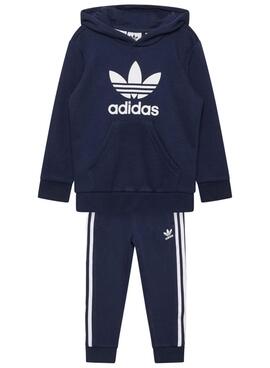 Sudadera Adidas Trefoil MArina Para Niño y Niña