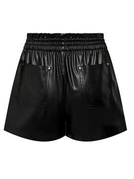 Short Only Lina Polipiel Negro Para Mujer