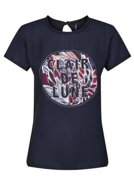 Camiseta Only Emma Reg Azul Marino para Mujer