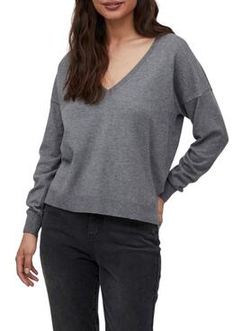 Jersey Vila Vicomfy Gris Para Mujer