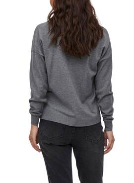 Jersey Vila Vicomfy Gris Para Mujer