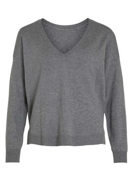 Jersey Vila Vicomfy Gris Para Mujer