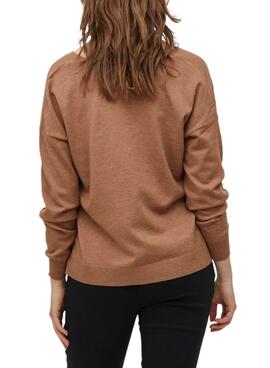 Jersey Vila Vicomfy Marrón Para Mujer