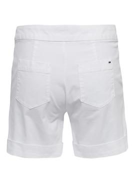 Shorts Tommy Jeans Chino Blanco Mujer
