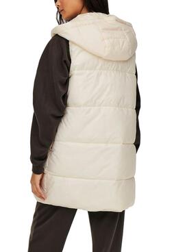 Chaleco Only Newasta Puffer Beige Para Mujer