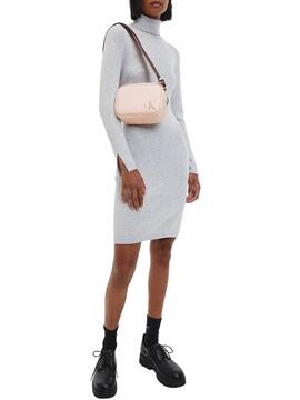 Bolso Calvin Klein Sculpted Camera Rosa Nude Mujer