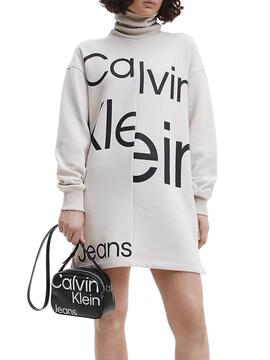 Bolso Calvin Klein Sleek Bandolera Negro Mujer
