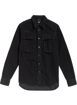 Camisa G-Star Submarine Negra Para Hombre