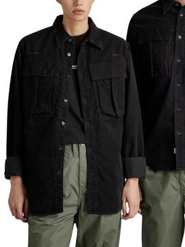 Camisa G-Star Submarine Negra Para Hombre