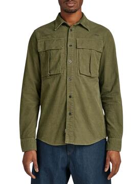 Camisa G-Star Submarine Verde Para Hombre
