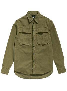 Camisa G-Star Submarine Verde Para Hombre