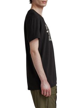 Camiseta G-Star Multi Colored Negra Para Hombre