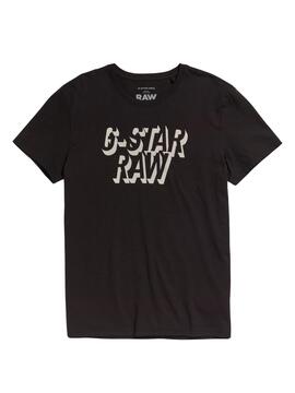 Camiseta G-Star Multi Colored Negra Para Hombre