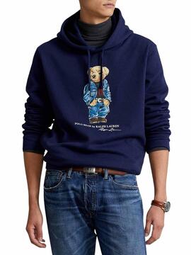 Sudadera Polo Ralph Lauren Oso Marina Para Hombre