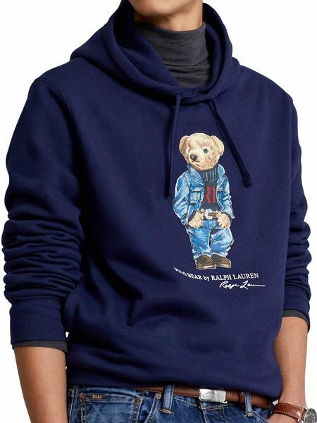 Sudadera Ralph Lauren Oso Marina Hombre