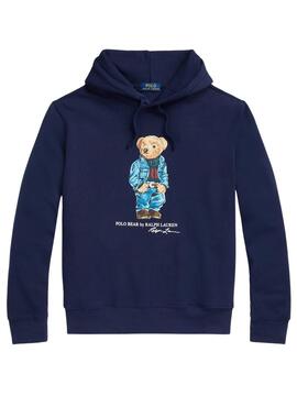 Sudadera Polo Ralph Lauren Oso Marina Para Hombre