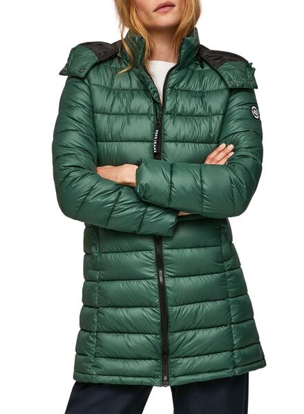 Abrigo Pepe Jeans Acolchado Agnes Verde Para