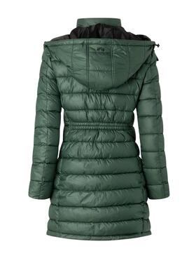 Abrigo Pepe Jeans Acolchado Agnes Verde Para Mujer