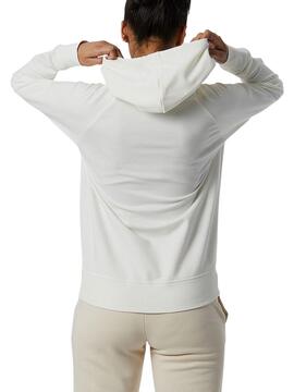 Sudadera New Balance Essentials Blanca Para Mujer