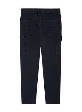 Pantalón Pepe Jeans Chase Jogger Cargo Negro Niño