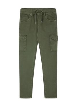 Pantalón Pepe Jeans Chase Jogger Cargo Verde Niño