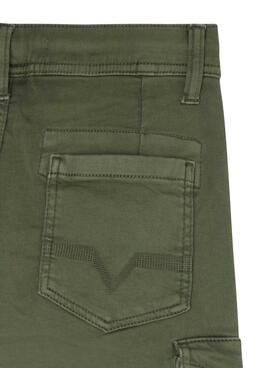 Pantalón Pepe Jeans Chase Jogger Cargo Verde Niño