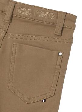 Pantalón Mayoral Soft Slim Fit Camel Para Niño