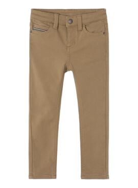 Pantalón Mayoral Soft Slim Fit Camel Para Niño