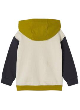 Sudadera Mayoral Colorblock Beige Para Niño