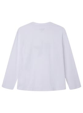 Camiseta Pepe Jeans Brandie Blanca Para Niña