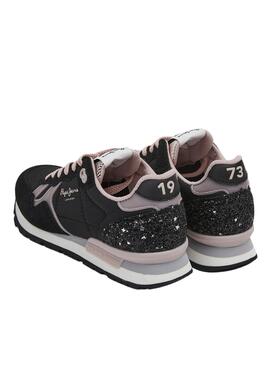 Zapatillas Pepe Jeans Britt G Star Negras Niña