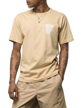 Camiseta Vans Off The Wall Check Beige  Unisex