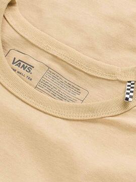 Camiseta Vans Off The Wall Check Beige  Unisex