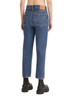 Pantalón Vaquero Levis 501 Crop Azul para Mujer