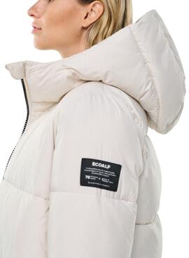 Chaqueta Ecoalf Lenox Long Blanco Para Mujer